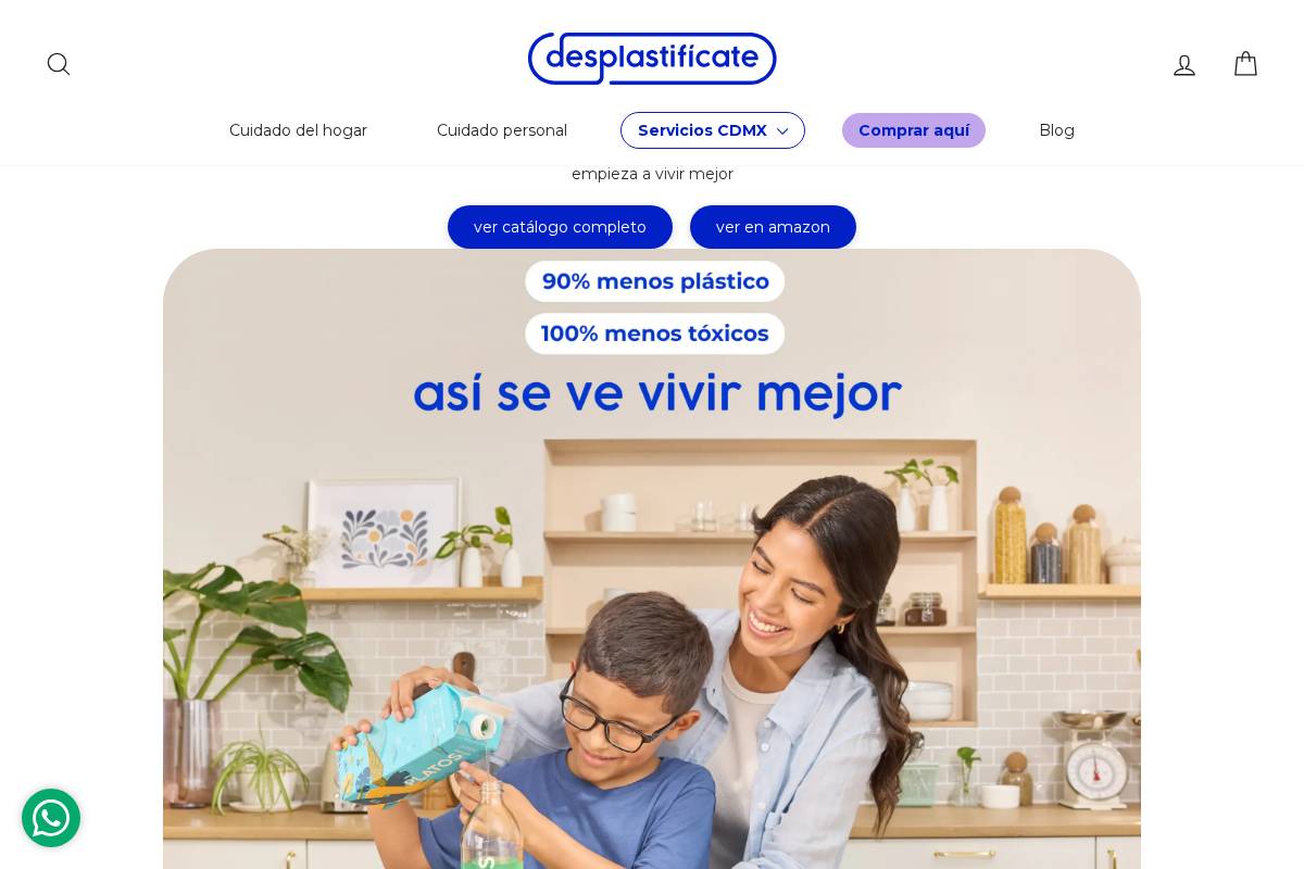 desplastificate.com.mx homepage screenshot