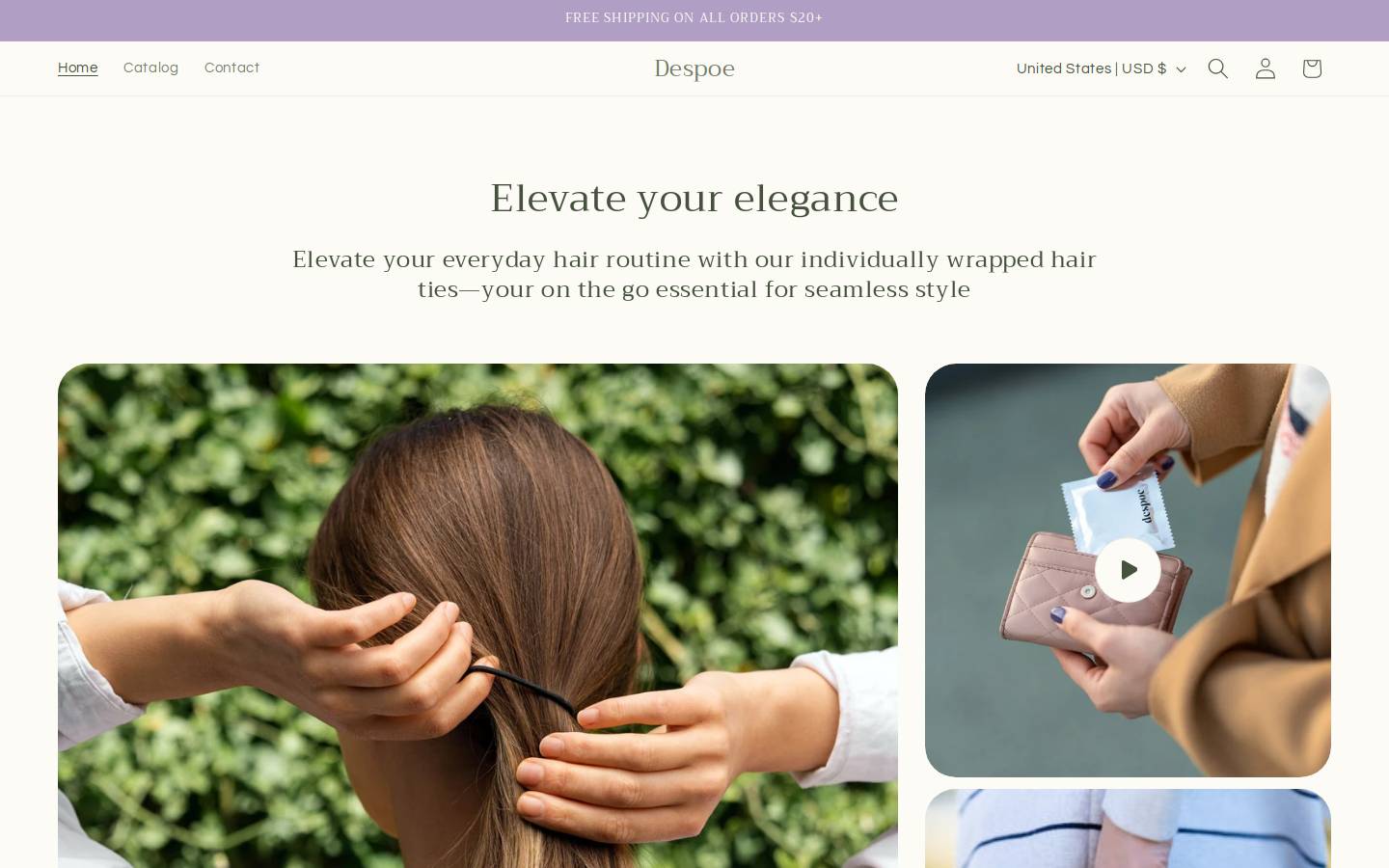 despoe.com homepage screenshot