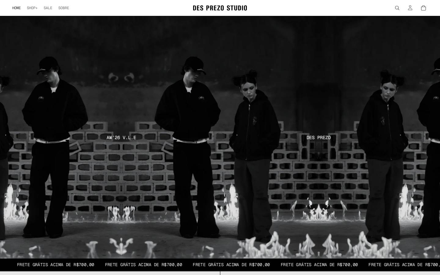 desprezostudio.co homepage screenshot