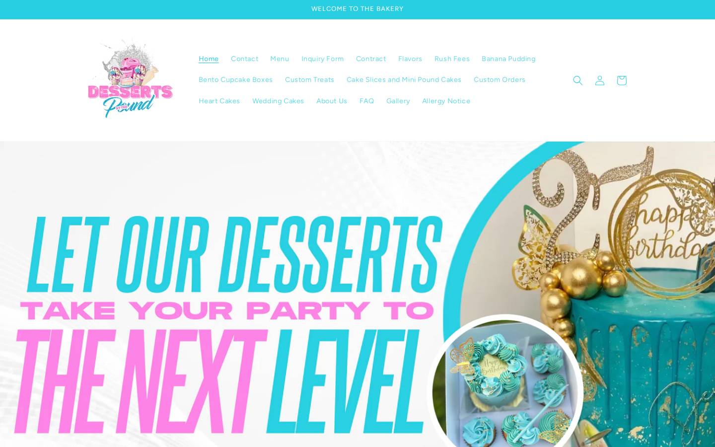 dessertsbythepoundllc.com homepage screenshot