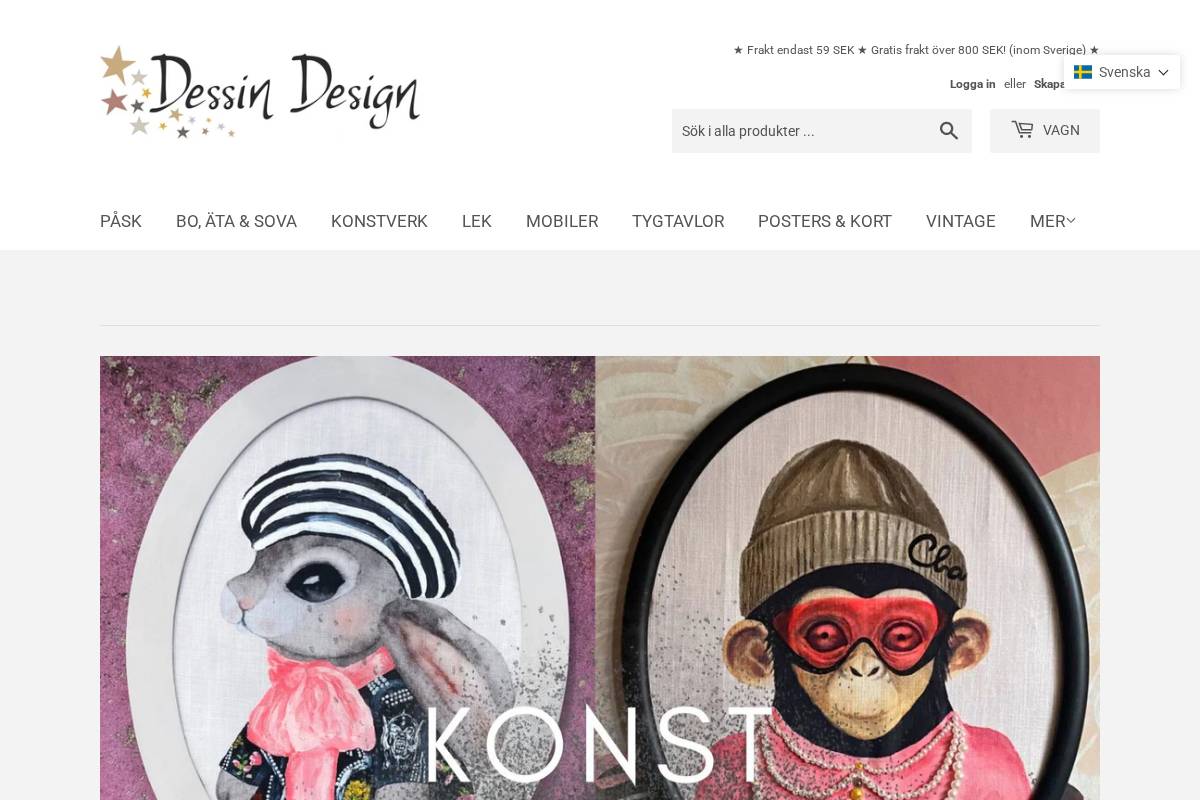 Dessindesign homepage screenshot