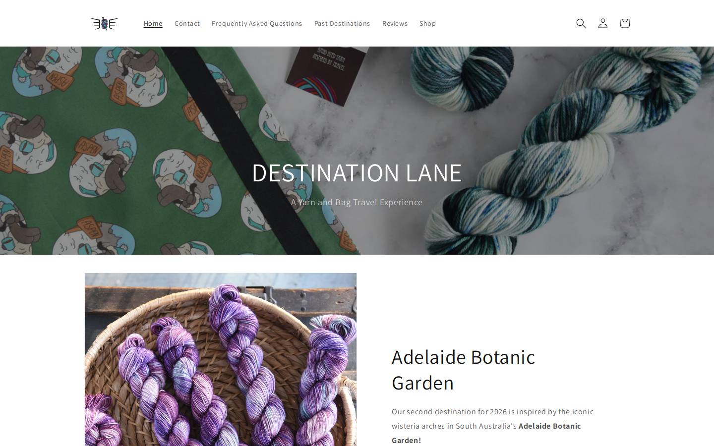 destinationlane.com homepage screenshot