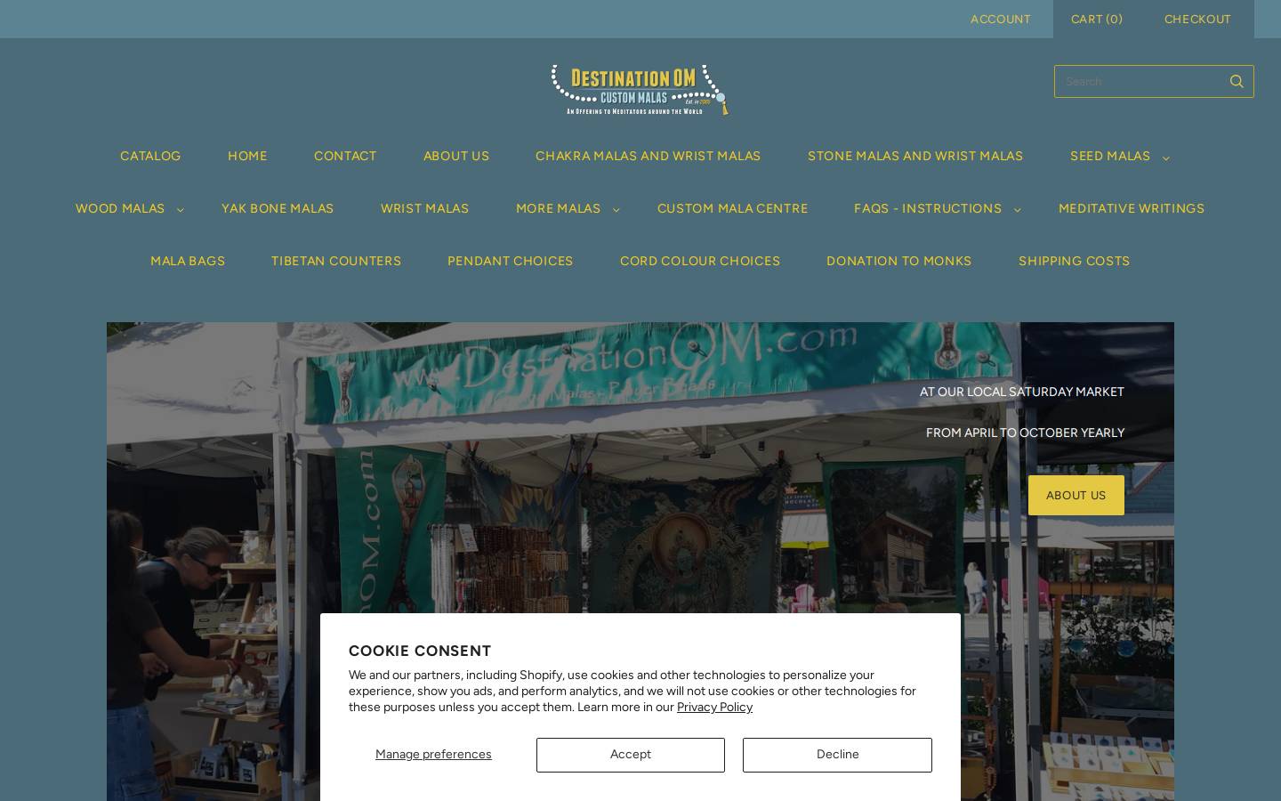 destinationom.com homepage screenshot