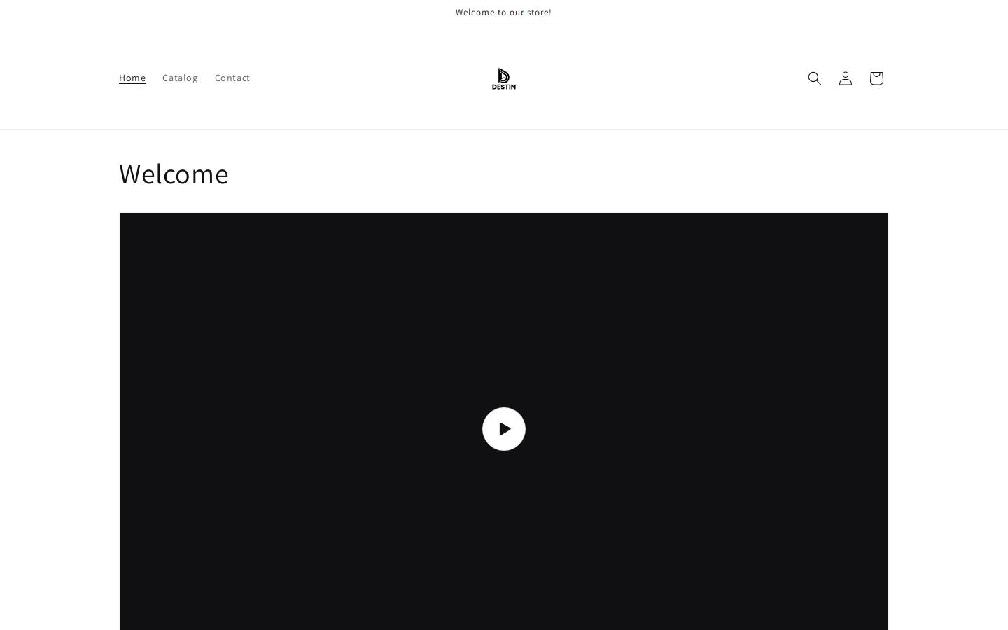 destinclothingbrand.com homepage screenshot