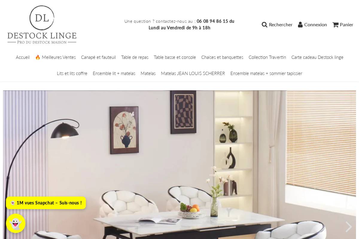 destock-linge.fr homepage screenshot