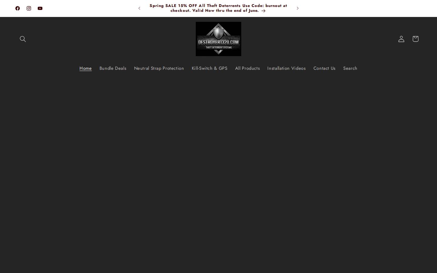 destroyer1320.com homepage screenshot