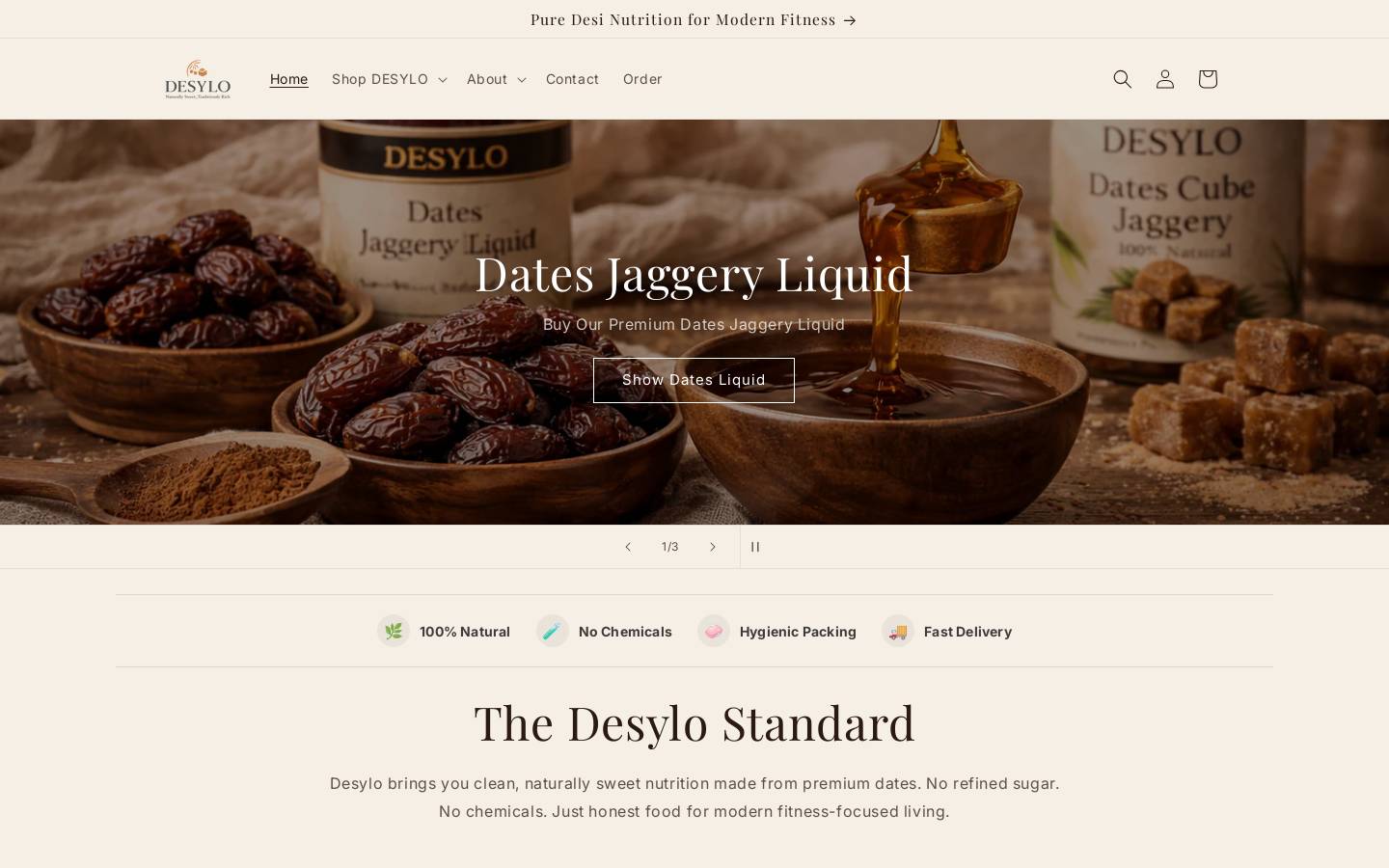 desylo.com homepage screenshot