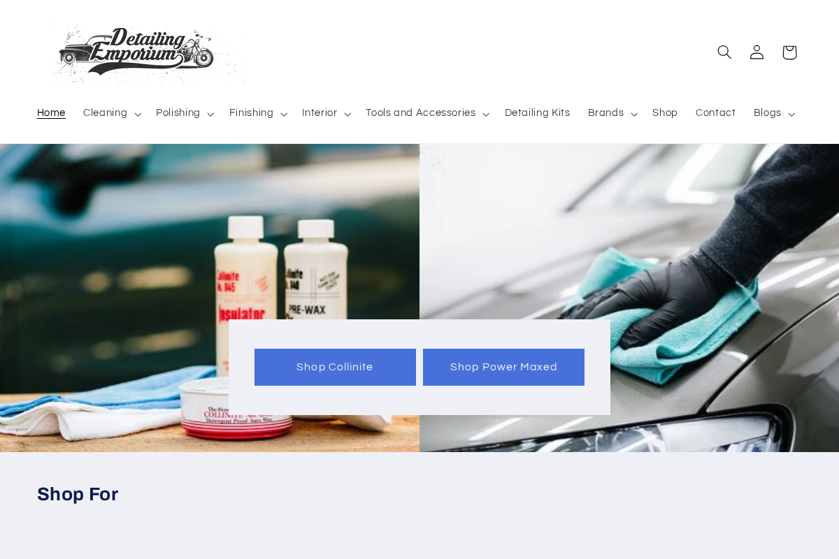 Detailingemporium homepage screenshot