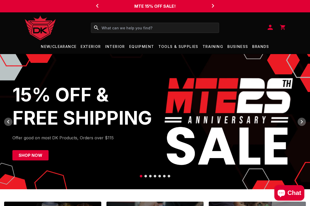 Detail King homepage screenshot