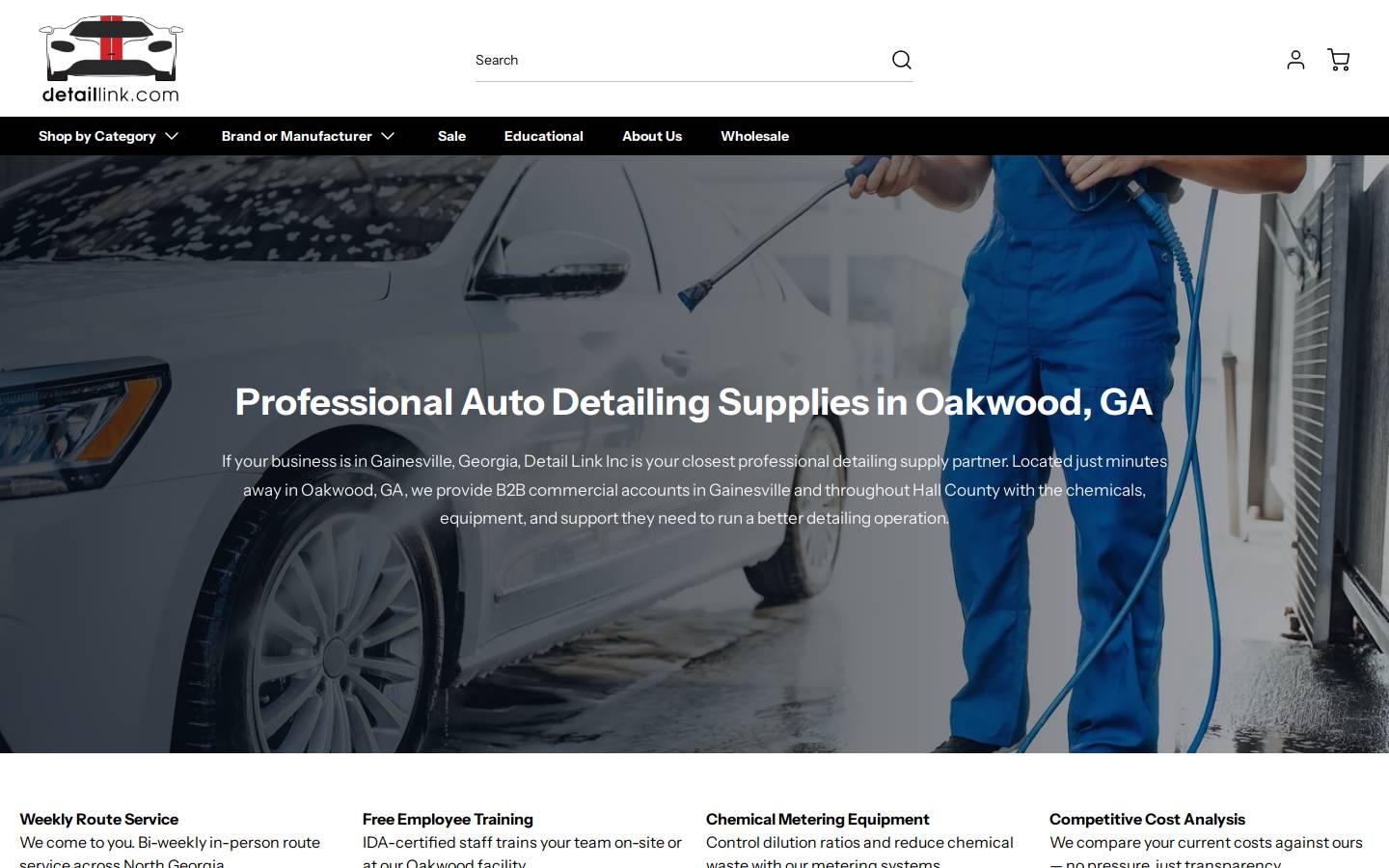 detaillink.com homepage screenshot