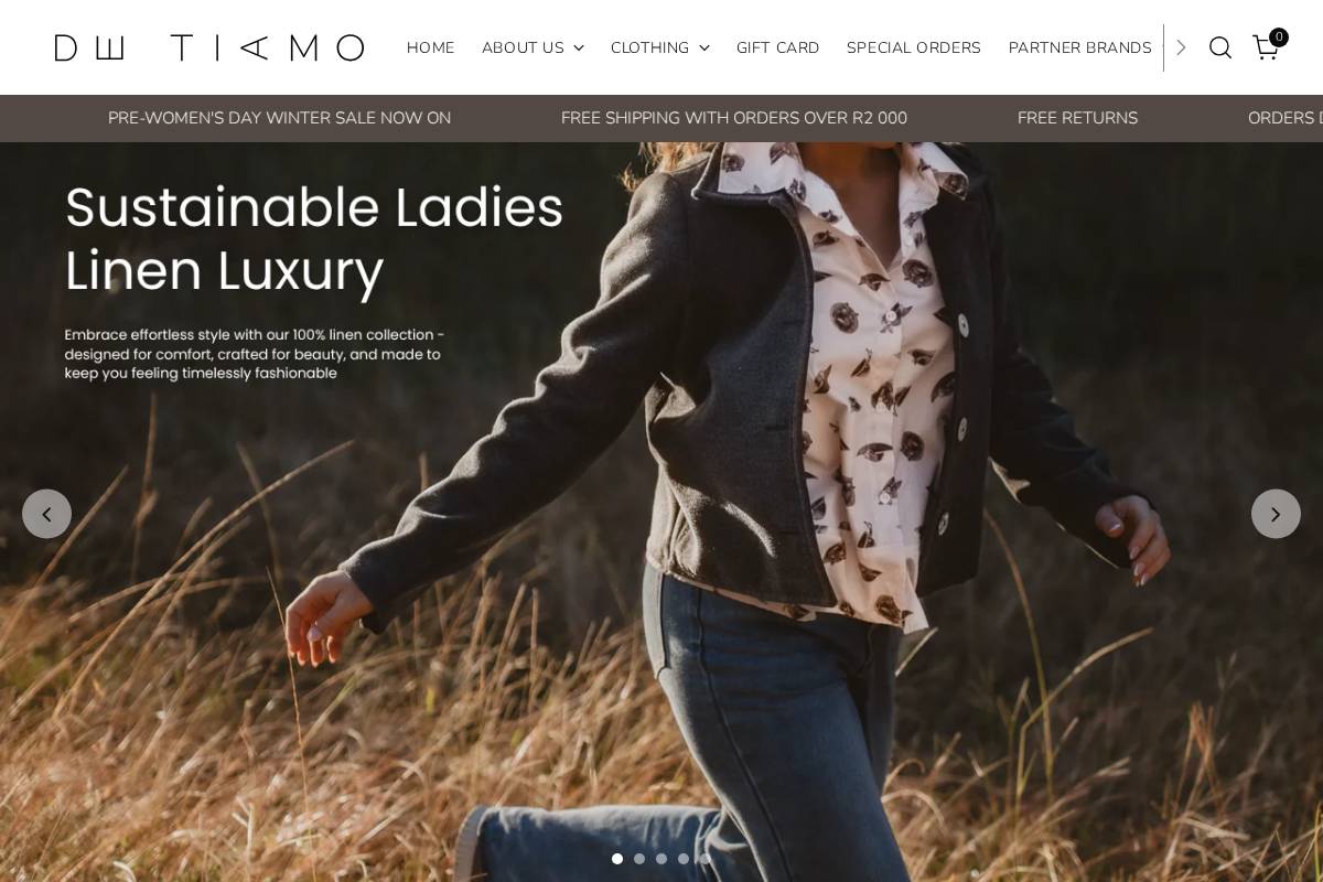 detiamo.co.za homepage screenshot
