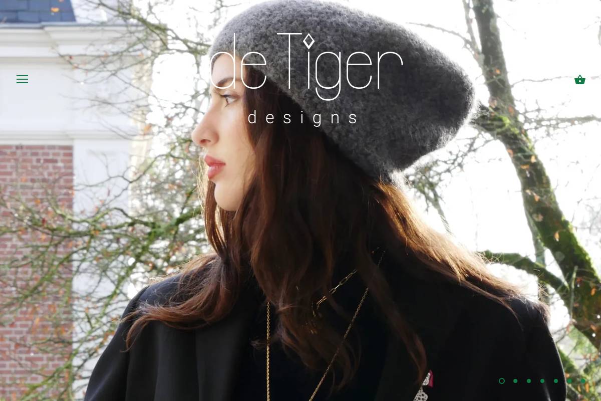 detigerdesigns.com homepage screenshot