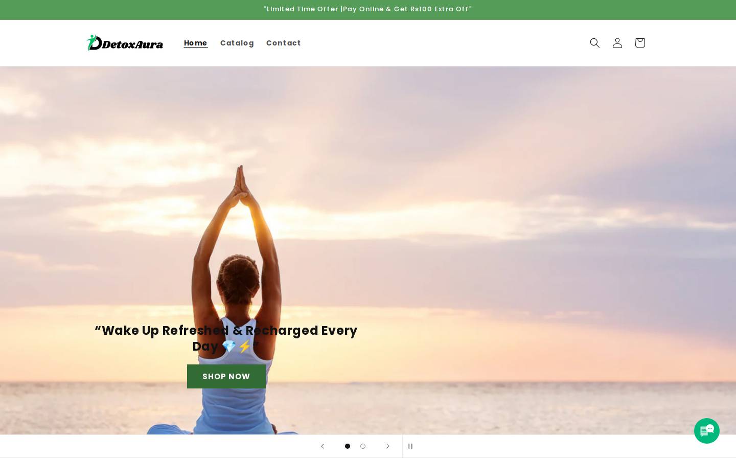 detoxaura.shop homepage screenshot
