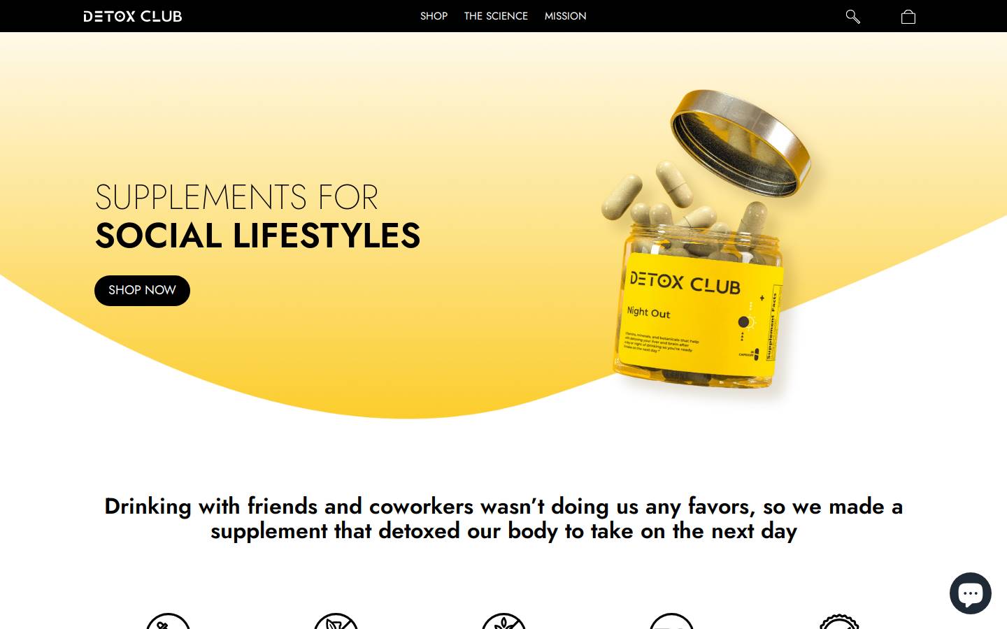 detoxclub.co homepage screenshot