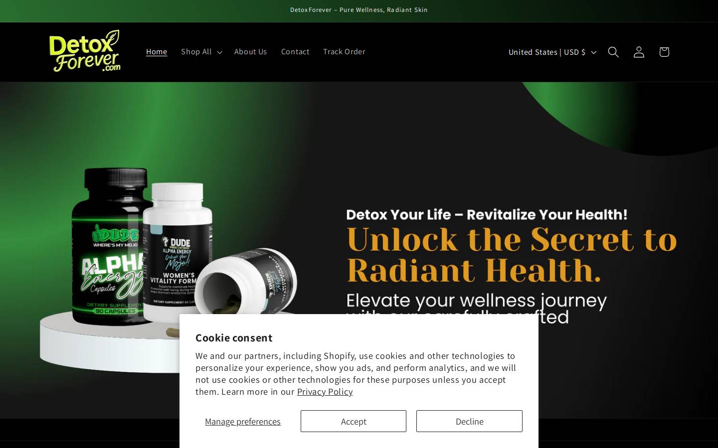 detoxforever.com homepage screenshot