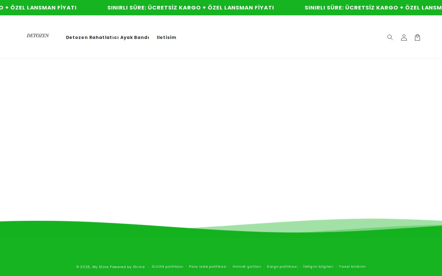 detozen.shop homepage screenshot