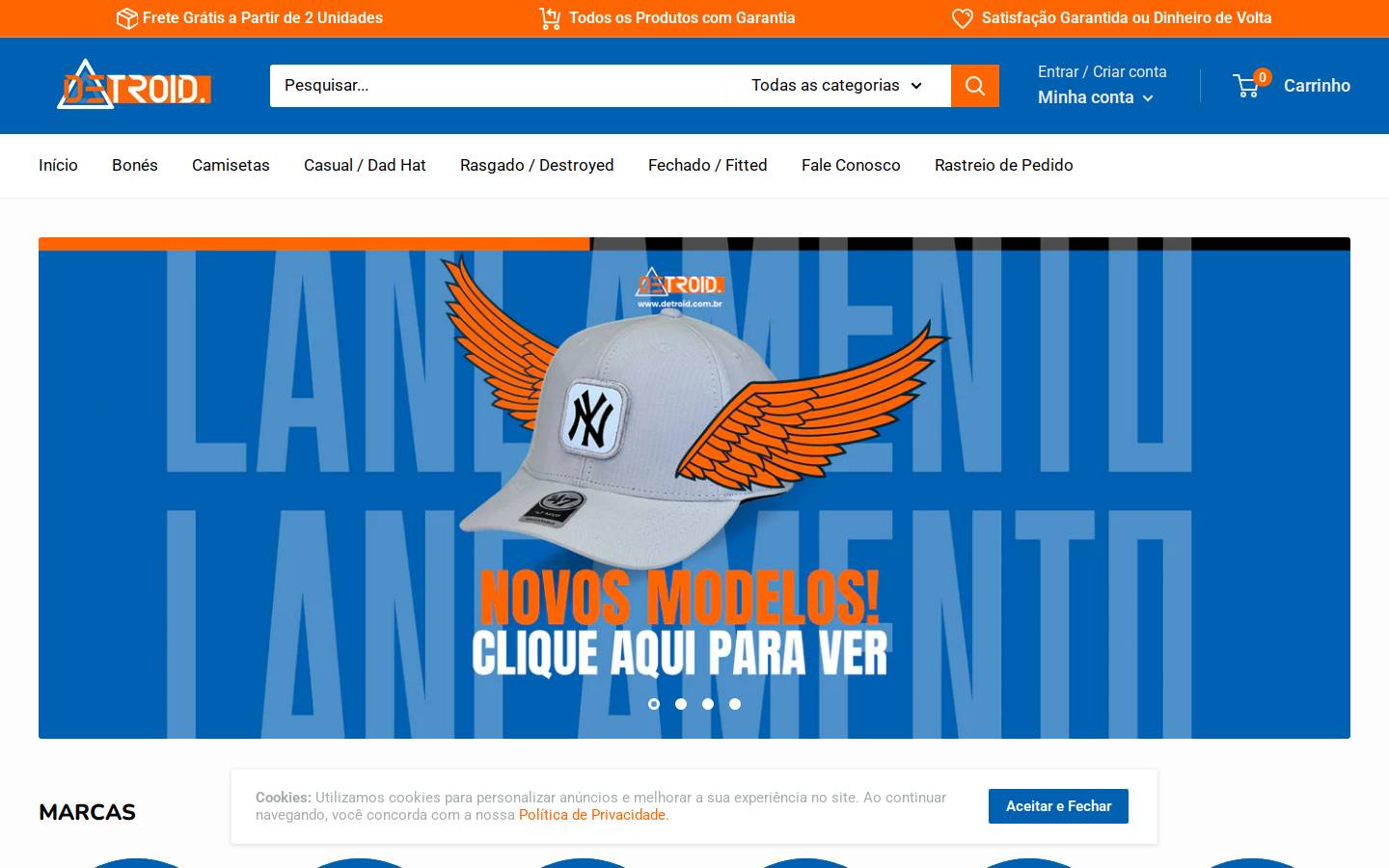 detroid.com.br homepage screenshot