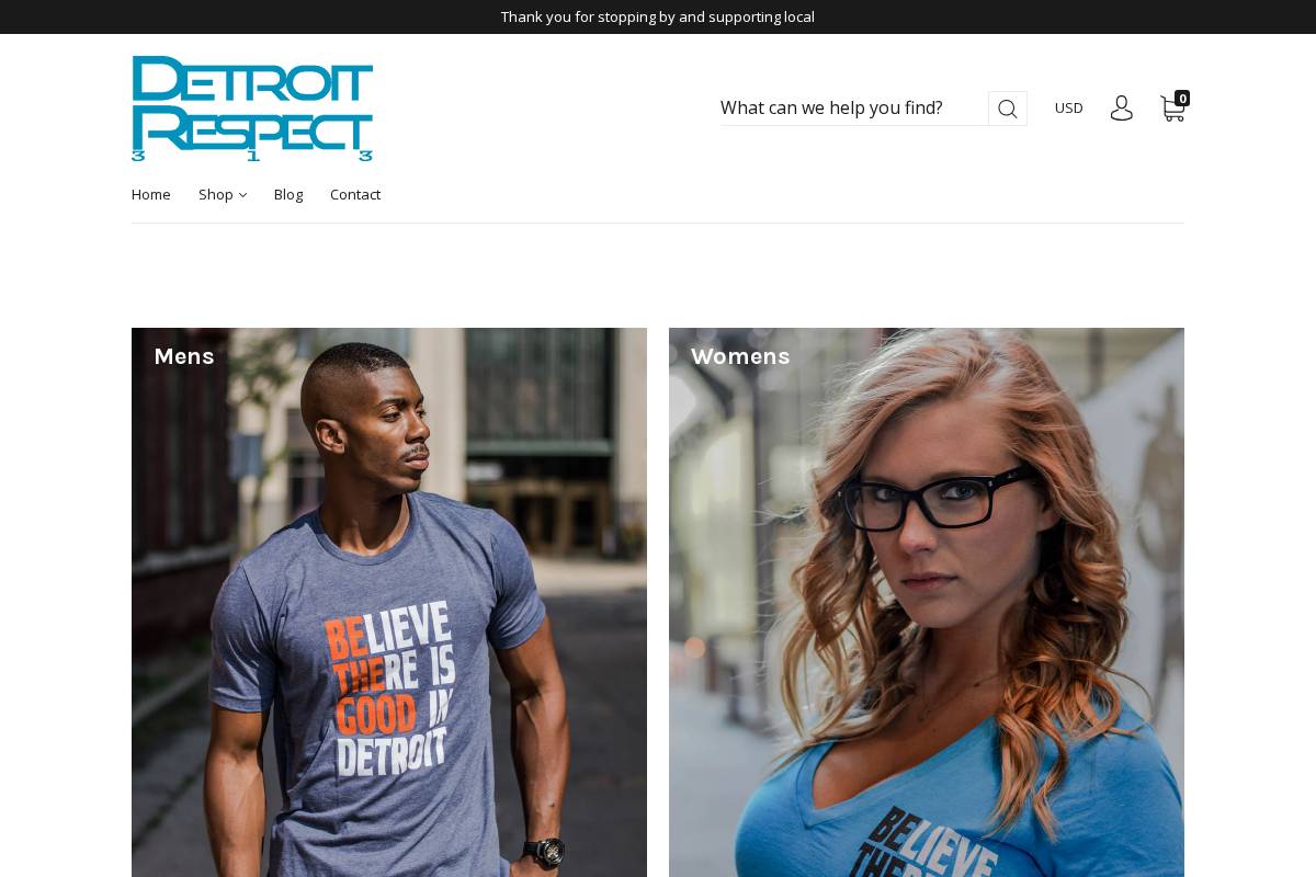 detroitrespect.com homepage screenshot