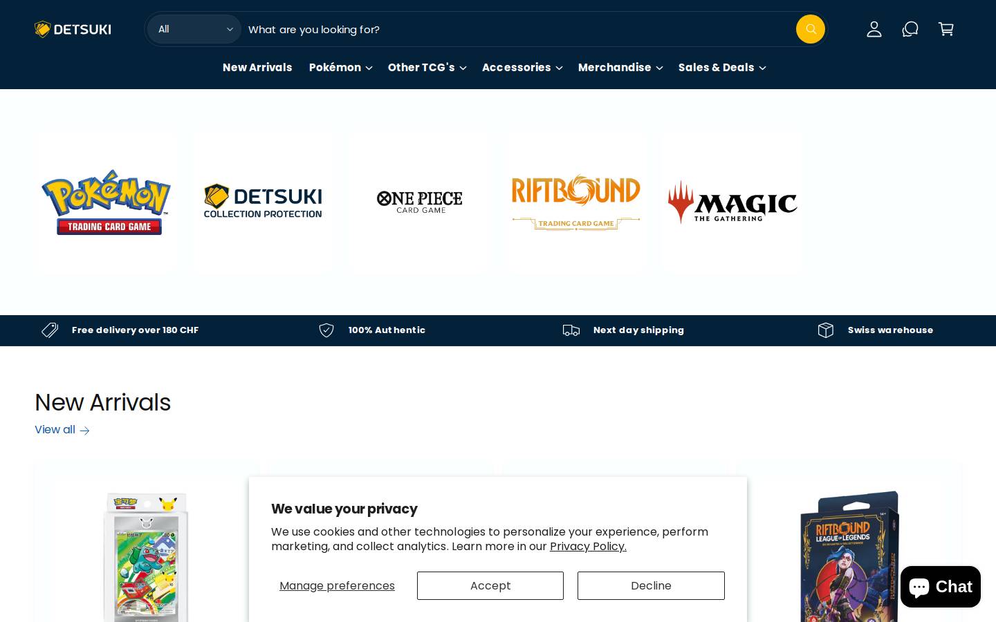 Detsuki homepage screenshot