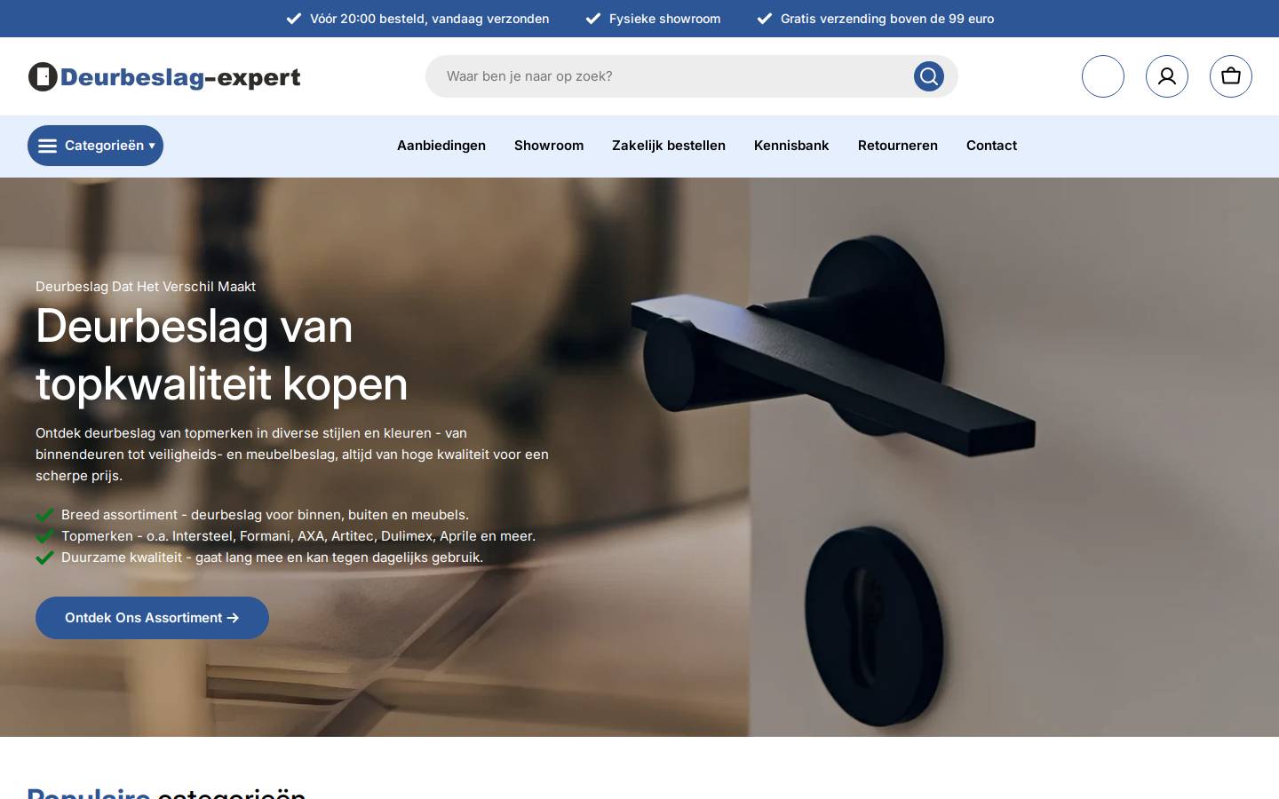 deurbeslag-expert.nl homepage screenshot