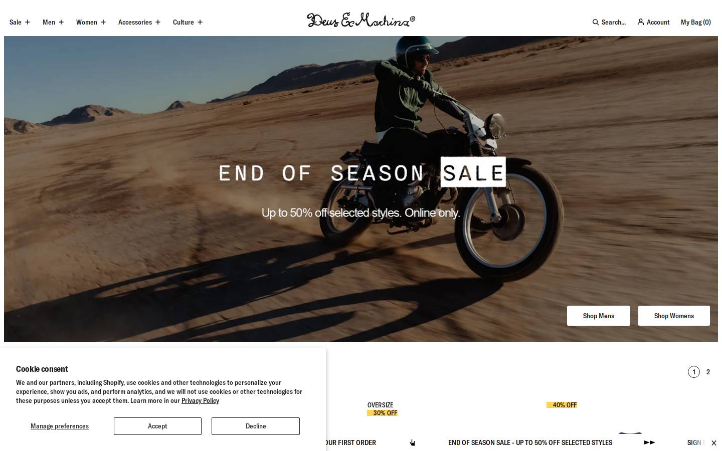 deuscustoms.com homepage screenshot