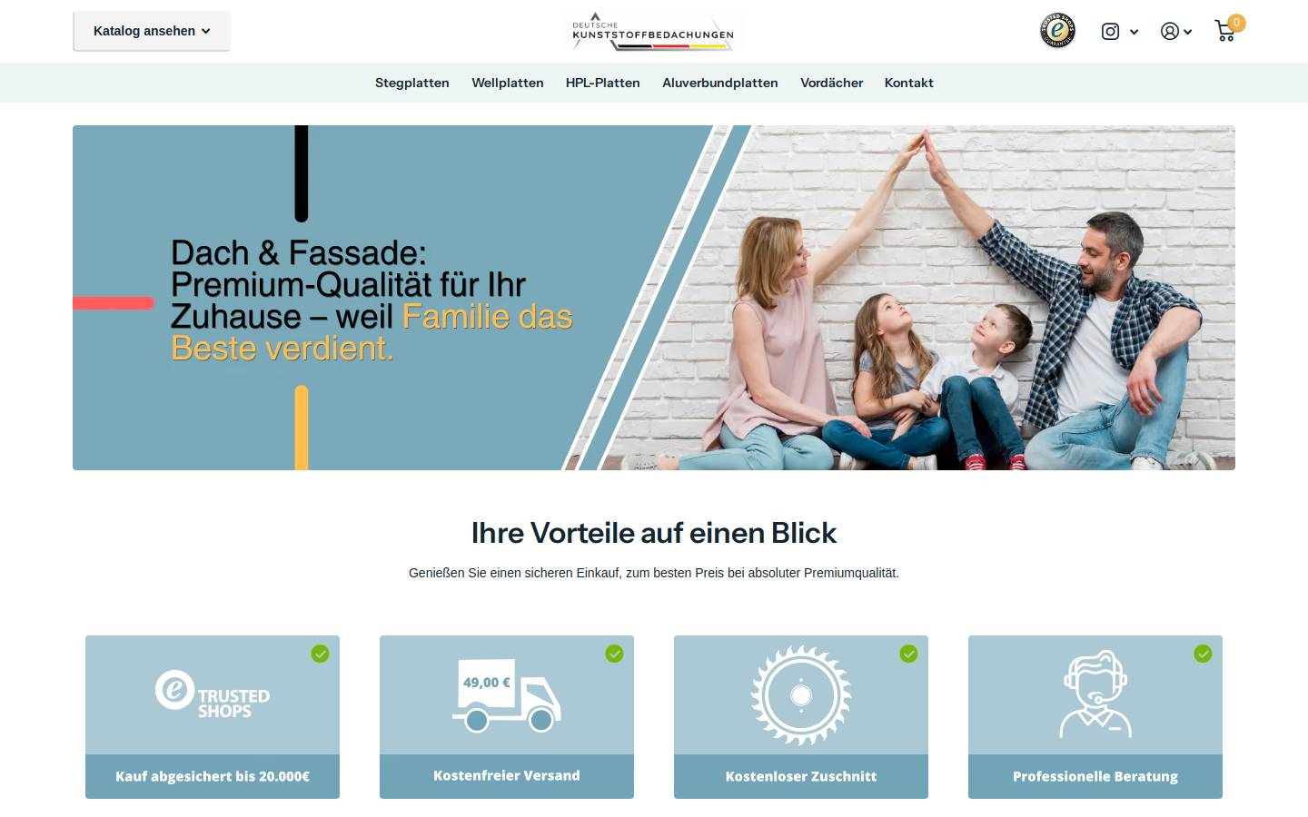 deutsche-kunststoffbedachungen.at homepage screenshot