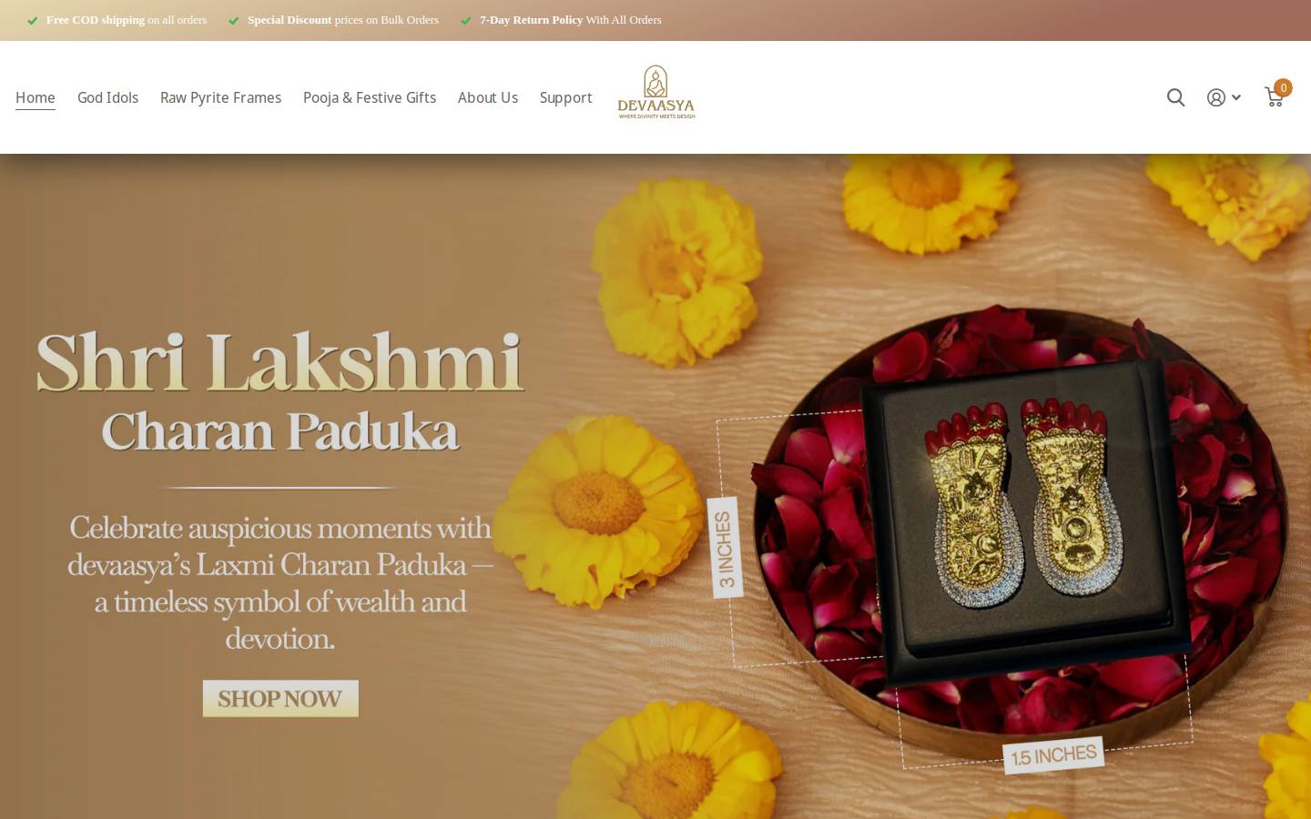 devaasya.com homepage screenshot