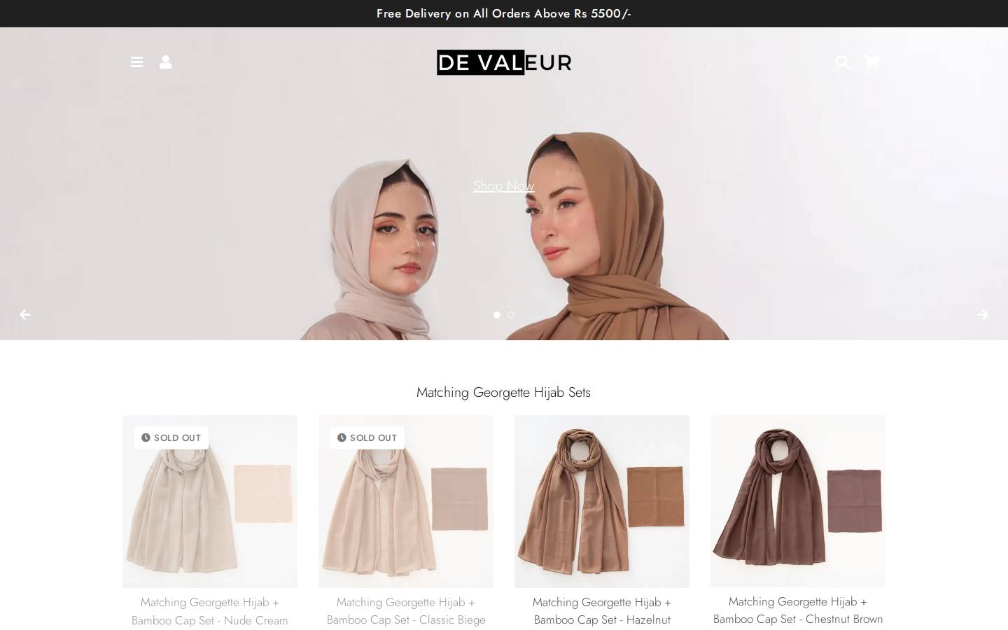 devaleurbykhushboo.com homepage screenshot