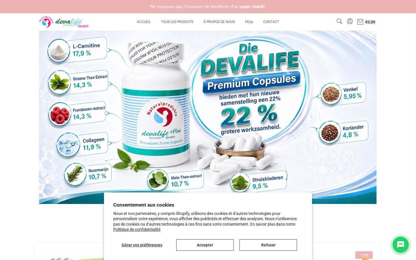 devalife.be homepage screenshot