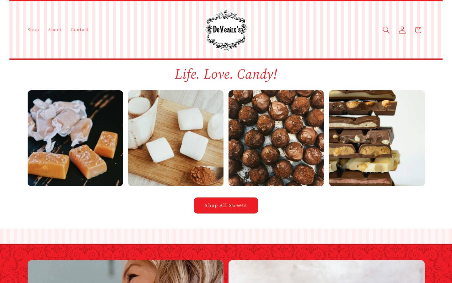 deveauxs.com homepage screenshot