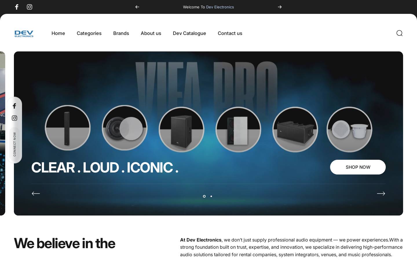 develectronics.com homepage screenshot