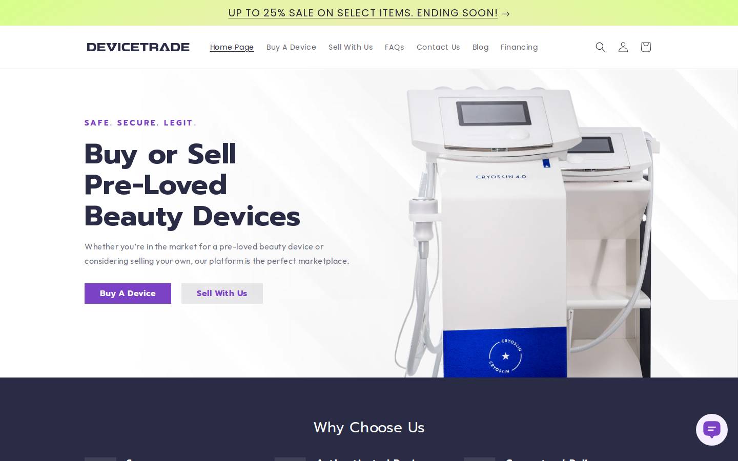 device-trade.com homepage screenshot