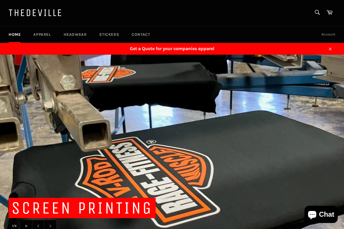 theDeVille homepage screenshot