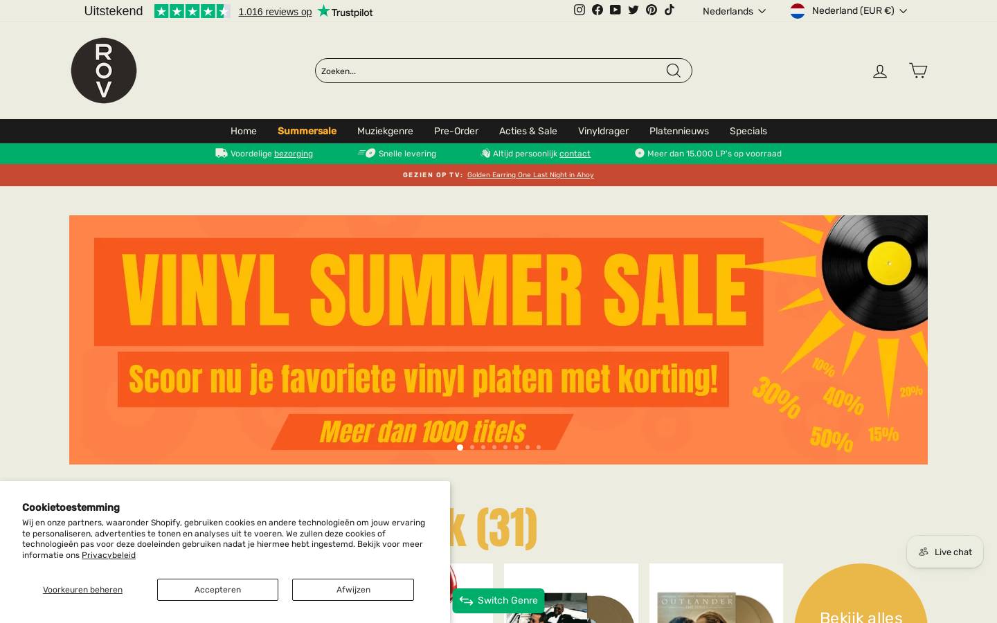 devinylclub.nl homepage screenshot