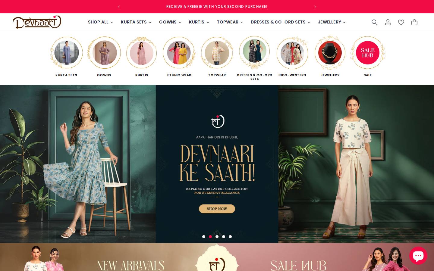 devnaari.com homepage screenshot