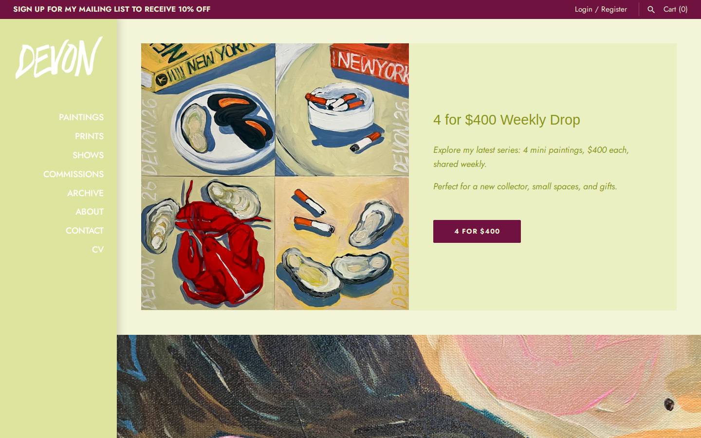 devongrimes.com homepage screenshot