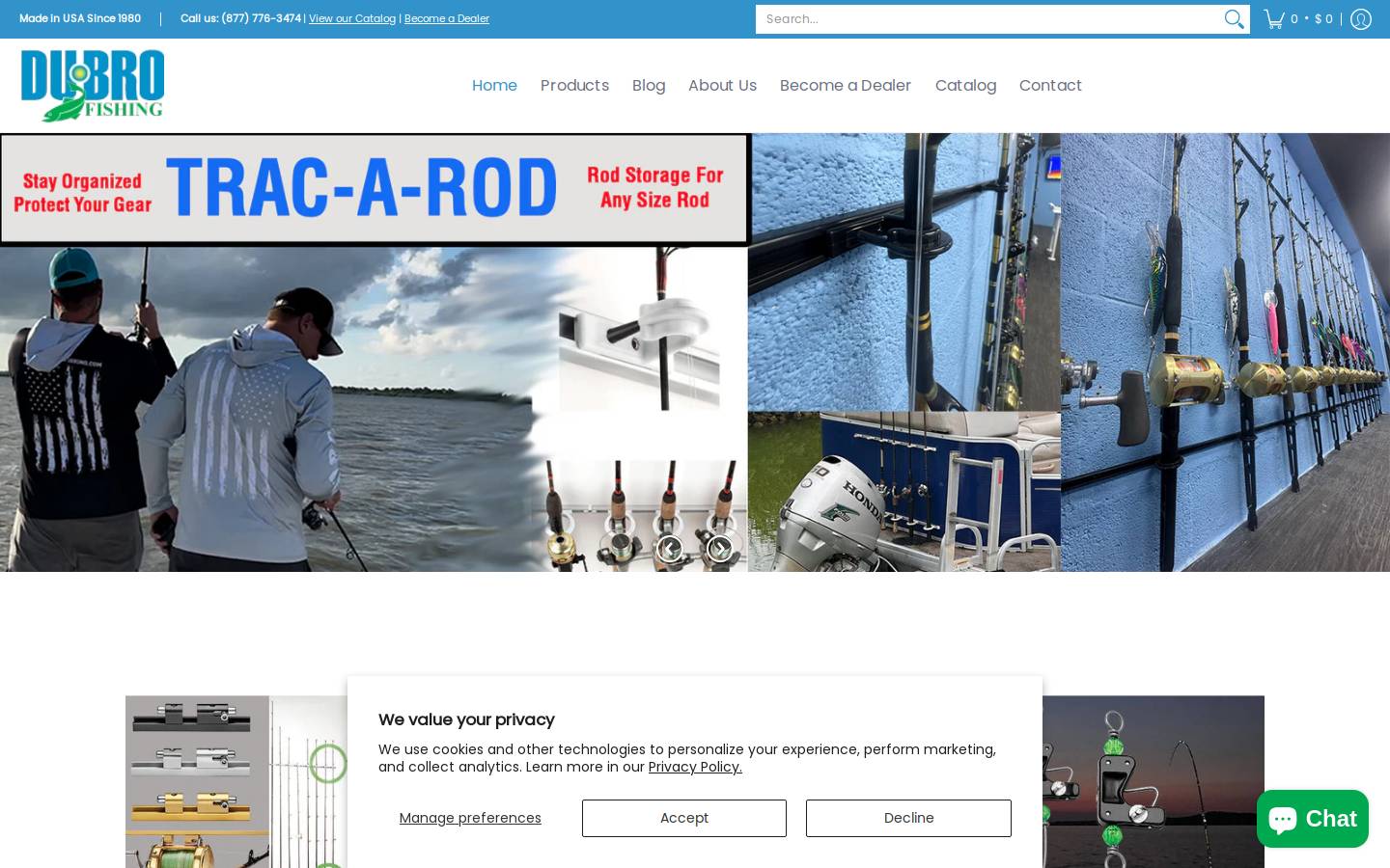 deweybaits.com homepage screenshot