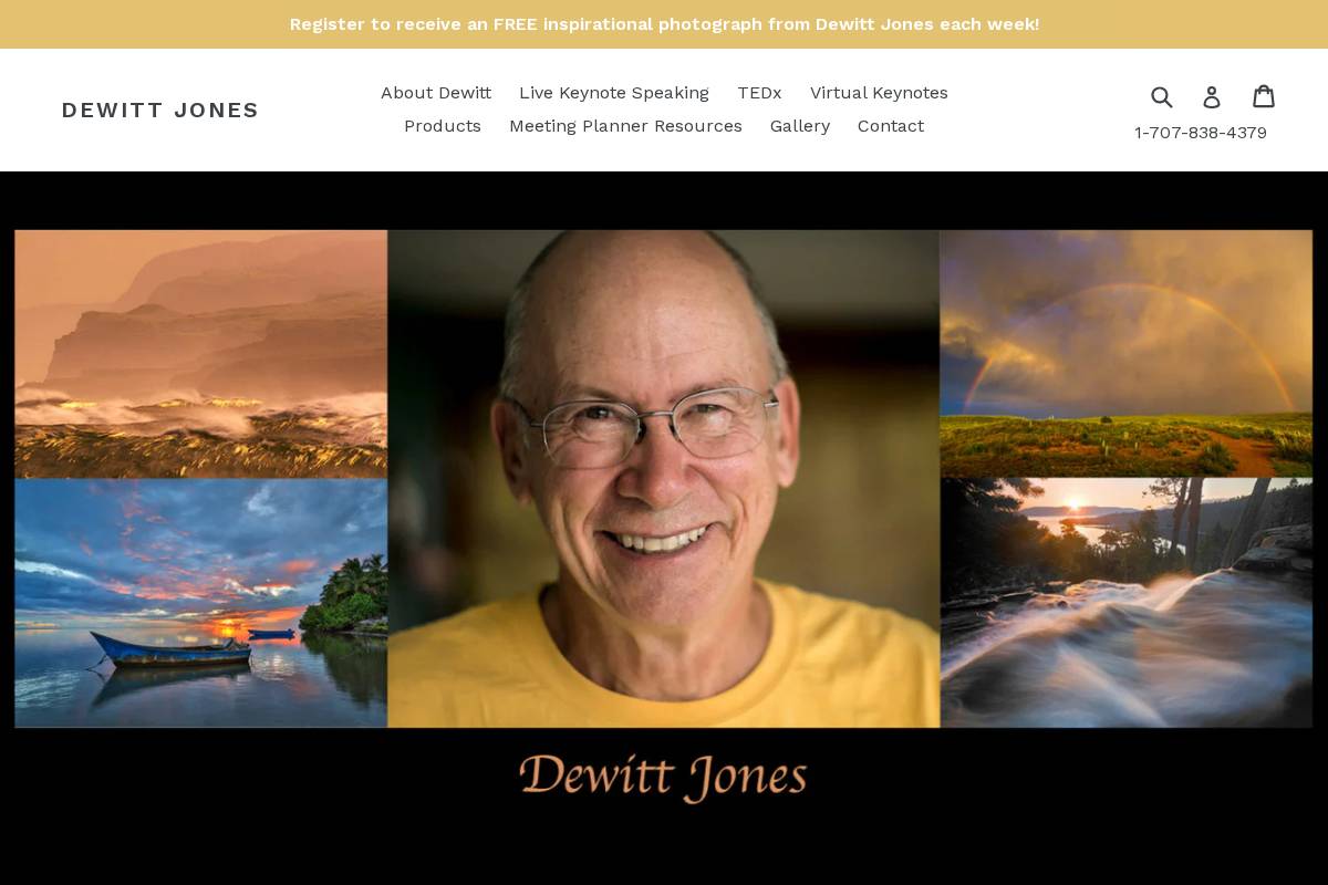 dewittjones.com homepage screenshot