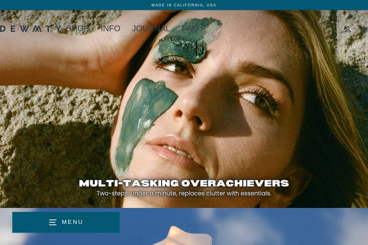 dewmighty.com homepage screenshot