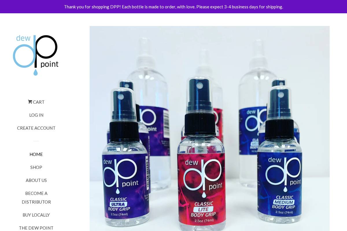 dewpointpole.com homepage screenshot