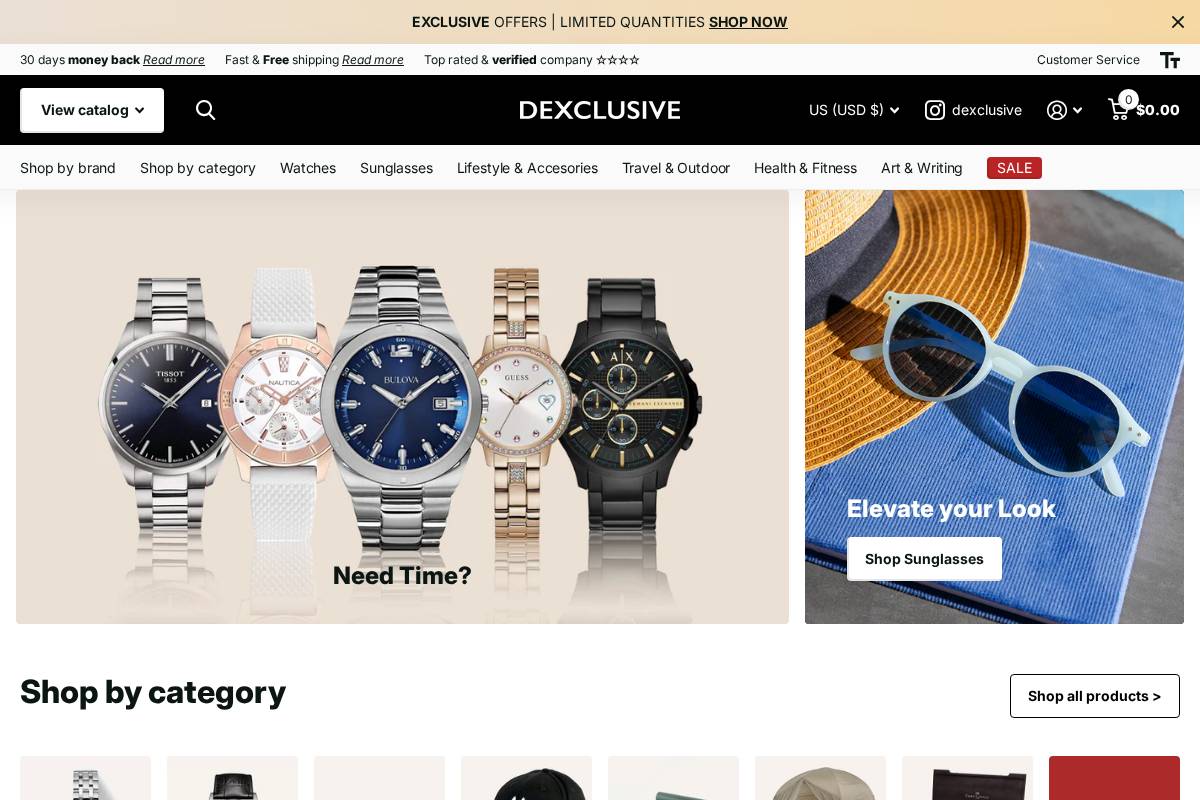 Dexclusive.com homepage screenshot