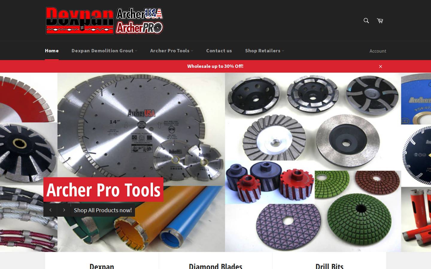 dexpan.com homepage screenshot
