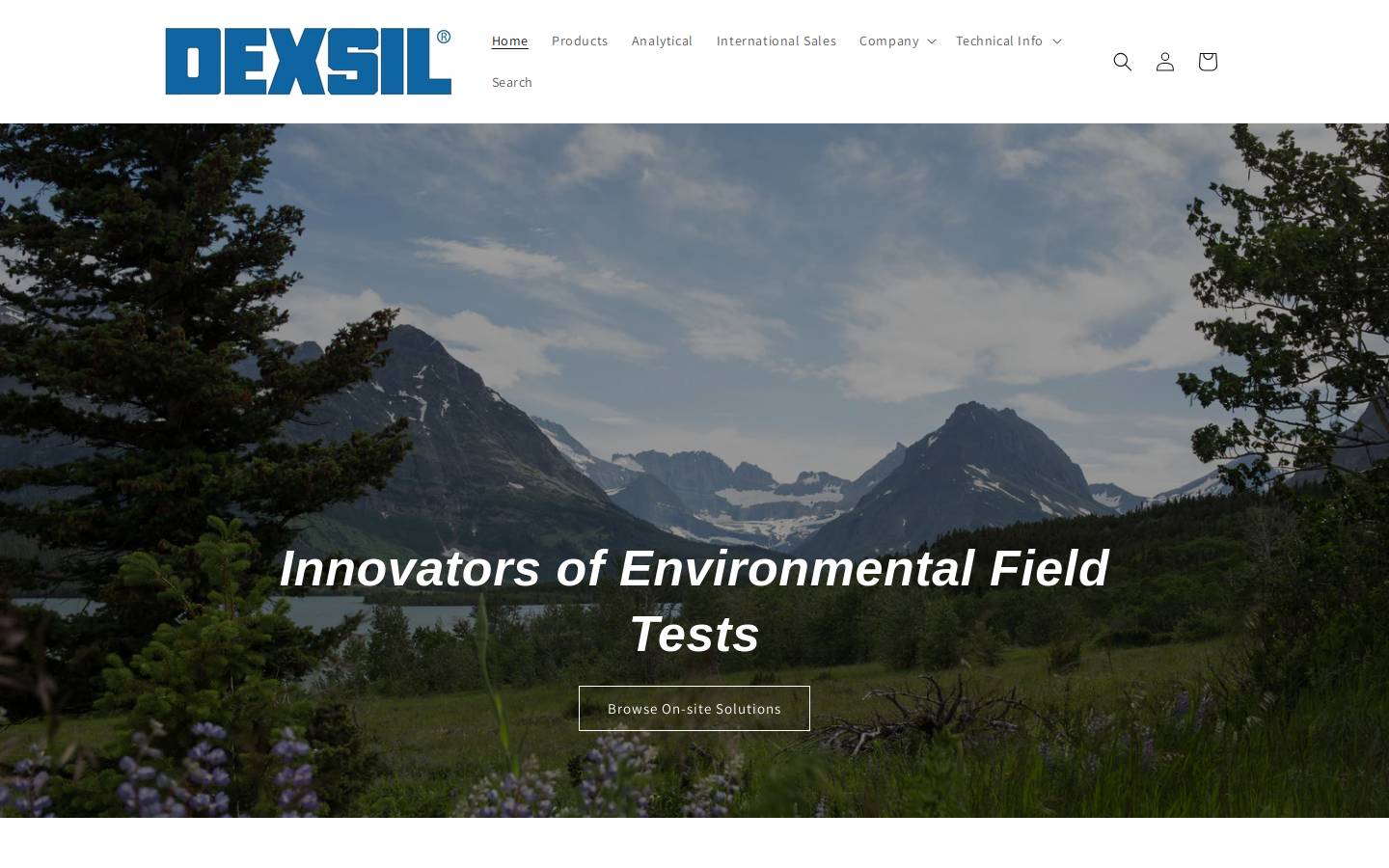 dexsil.com homepage screenshot