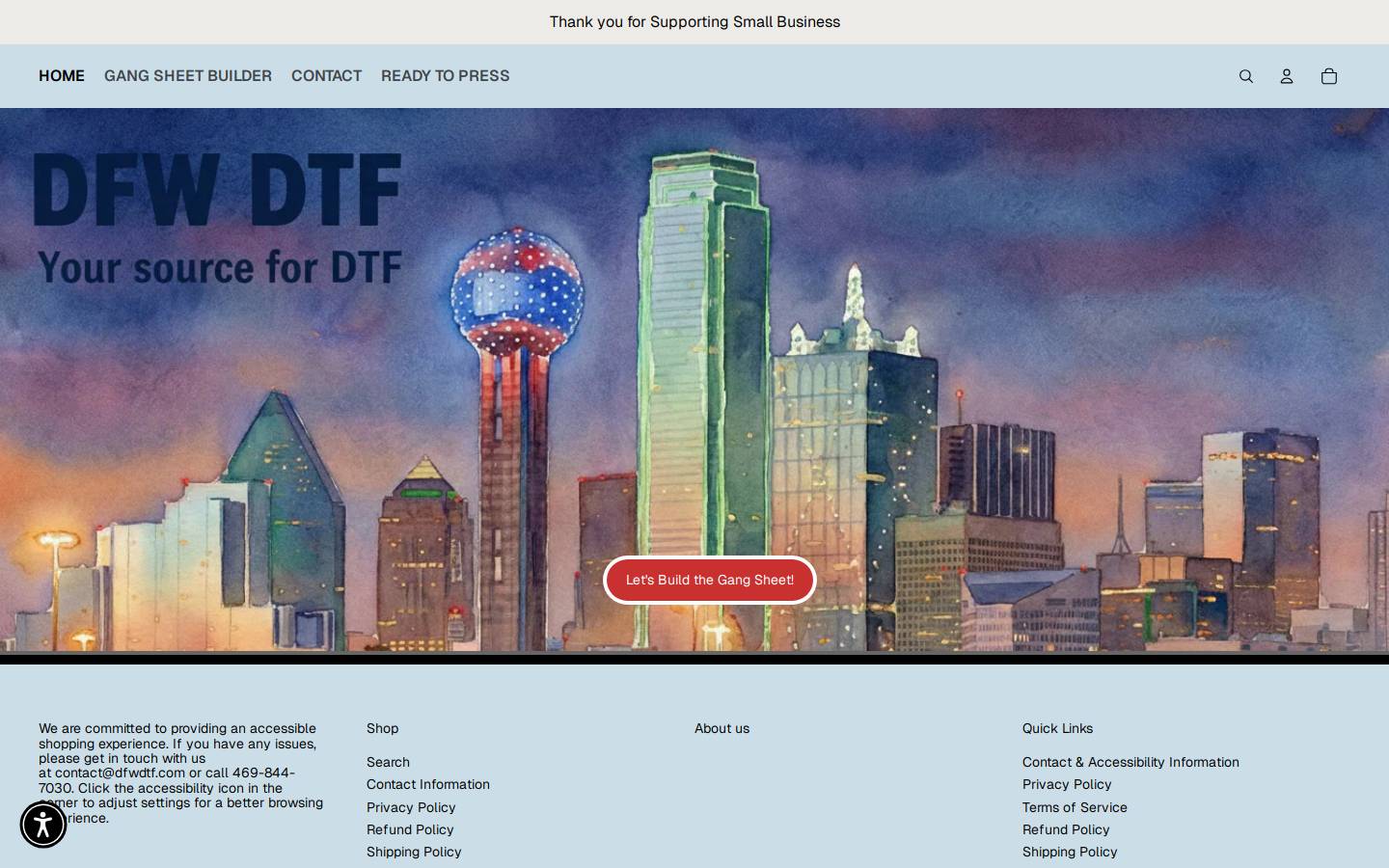 dfwdtf.com homepage screenshot