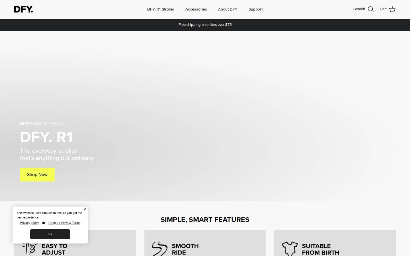 dfyordinary.com homepage screenshot