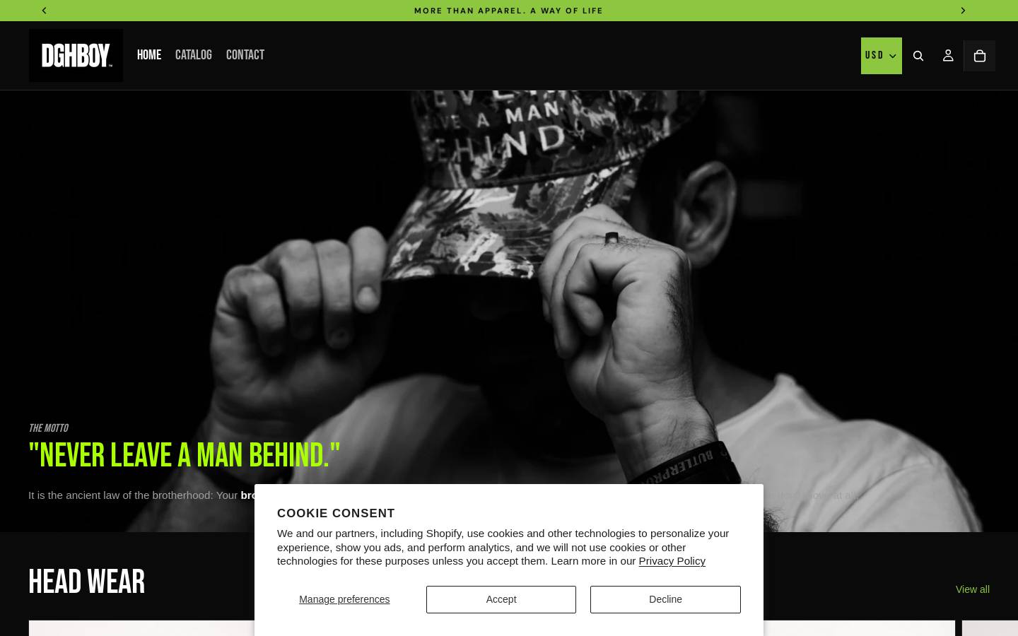 Dghboy homepage screenshot