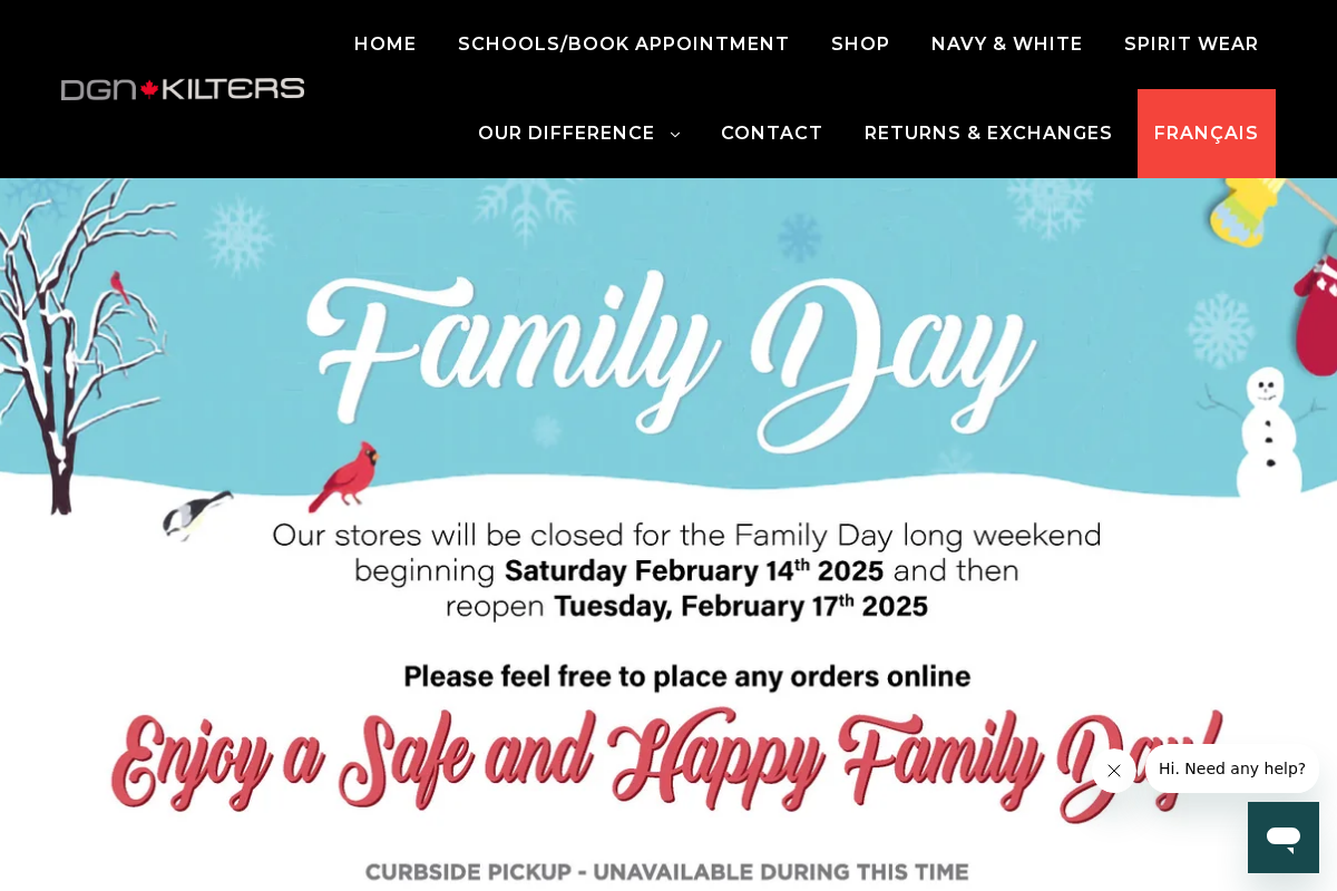 DGN-Kilters homepage screenshot