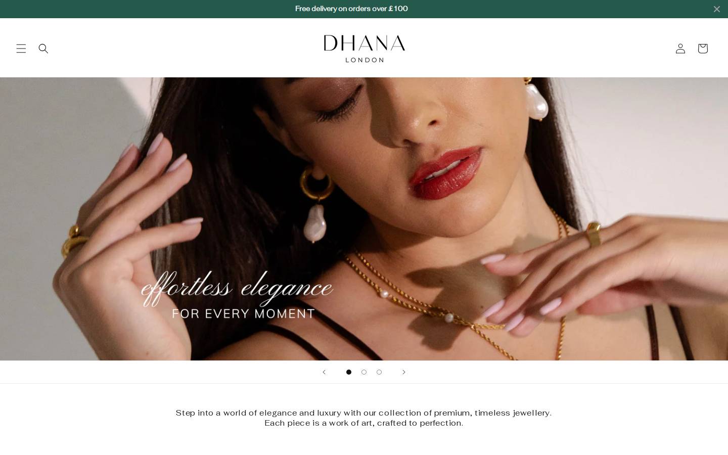 dhanalondon.com homepage screenshot