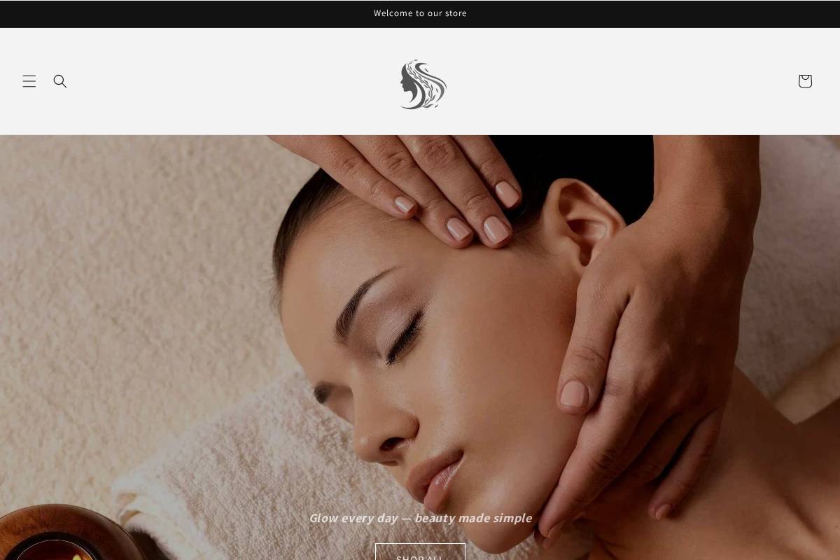 dharanibeauty.online homepage screenshot