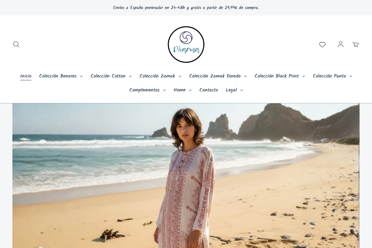 dharmaetnica.com homepage screenshot